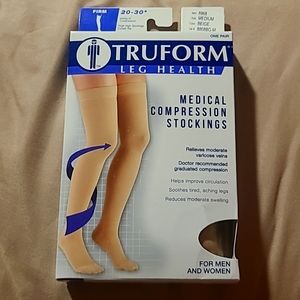 Truform medical compression thigh high stockings unisex